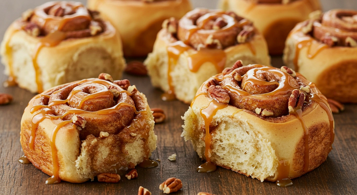 Caramel Pecan Cinnamon Rolls - tertiary view